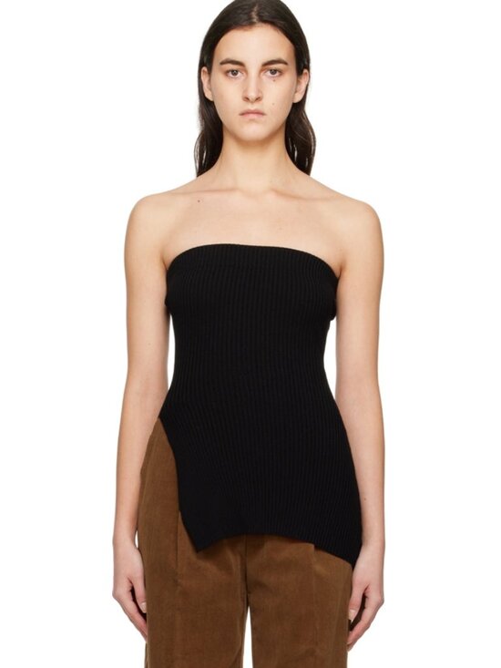 DRAE Tops - DRAE Black Ribbed Tube Top